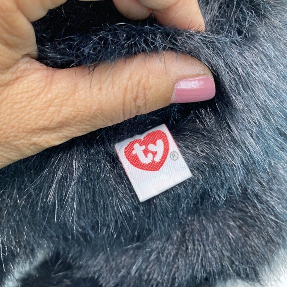 TY Beanie Babies Gorilla Beanie Buddies Plush Toy Stuffed Animal Retired 1995 - Picture 12 of 15